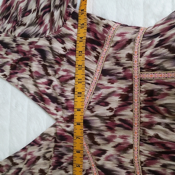 ENTRÓ • ANTHROPOLOGIE Abstract Print Midi Dress ~ NWT - Picture 11 of 13